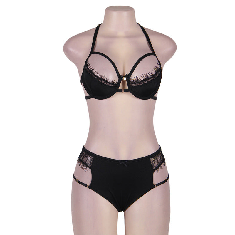 Lace Three-point Bra Set