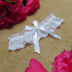 Lace Bow Garter Belt