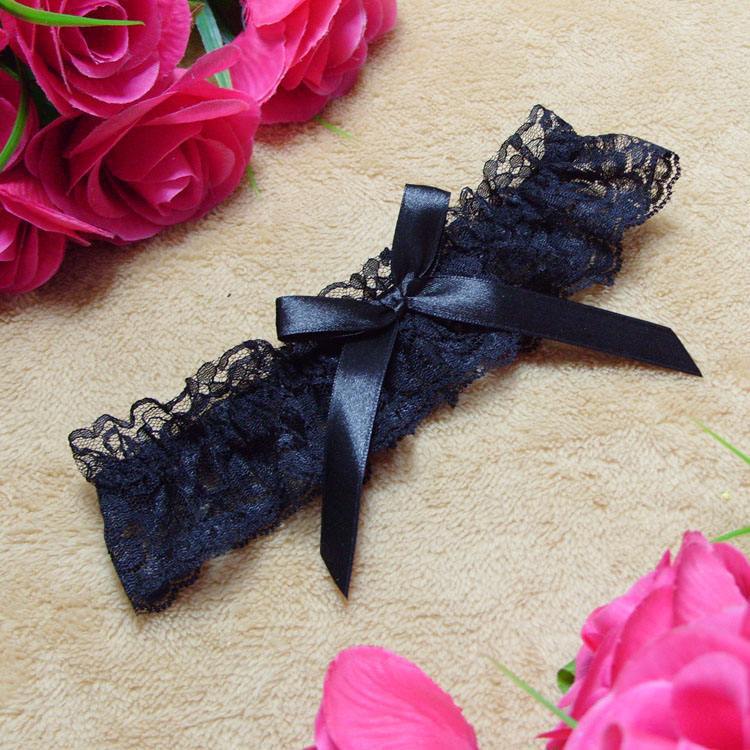 Lace Bow Garter Belt