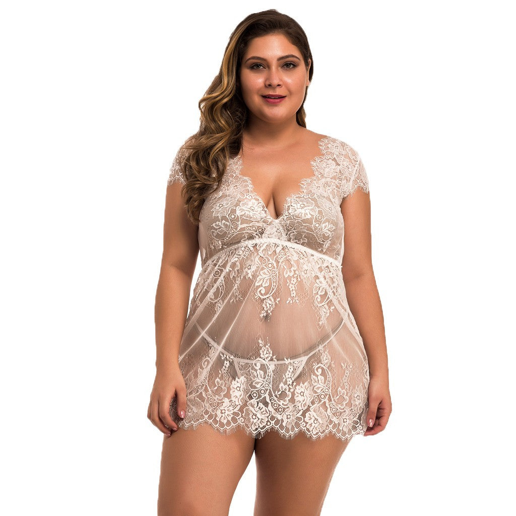 Full size  lingerie full lace teddy