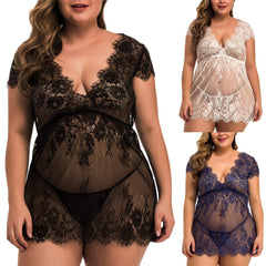 Full size  lingerie full lace teddy