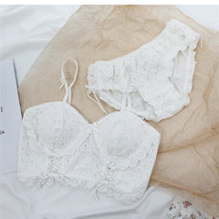 Comfort Without Rims Lace Cotton Bra Set