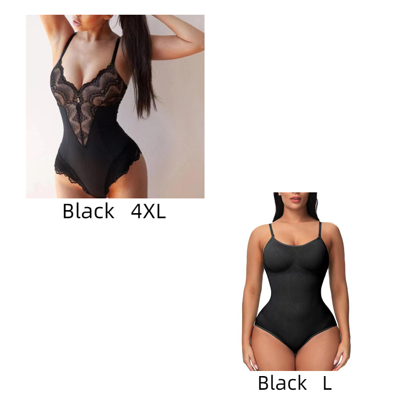 Lace Stitching  Bodysuit