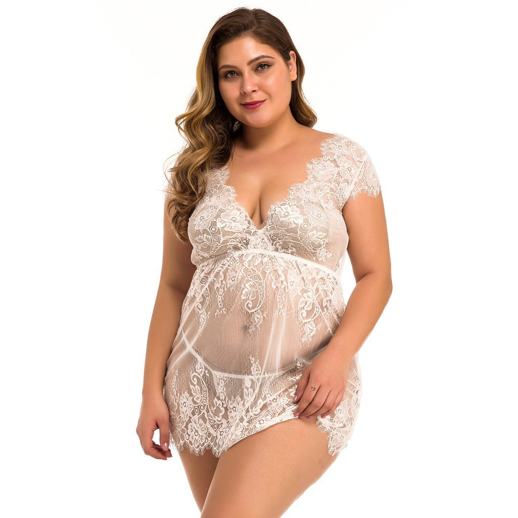 Full size  lingerie full lace teddy